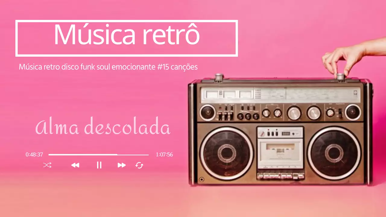 Lista de reprodução de música Pink Disco Retro Funky Soul