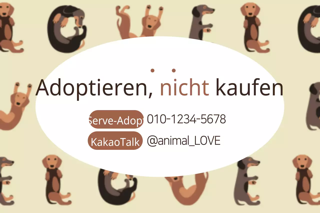 Adoptieren, nicht kaufen