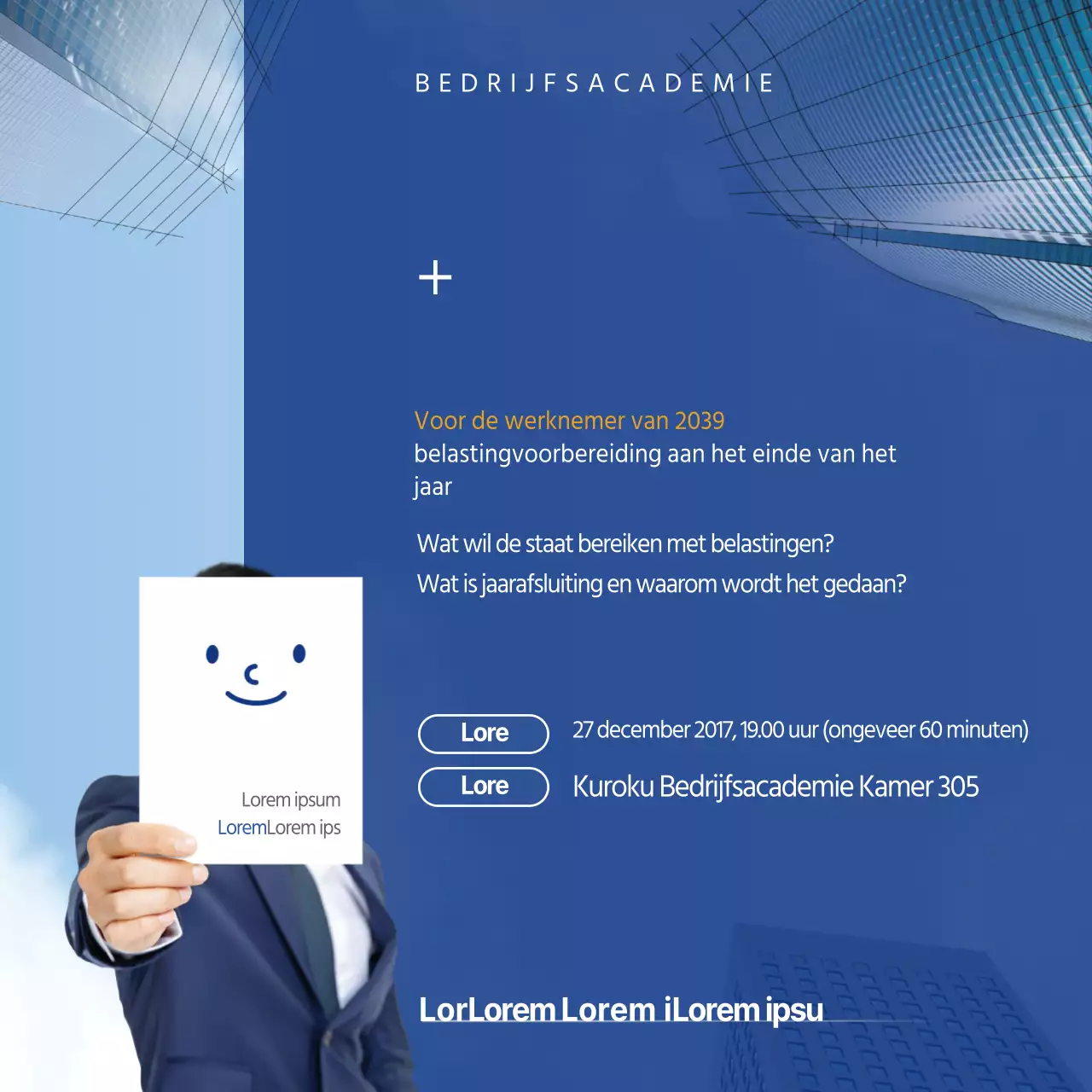 Speciale afstemming aan het einde van het jaar