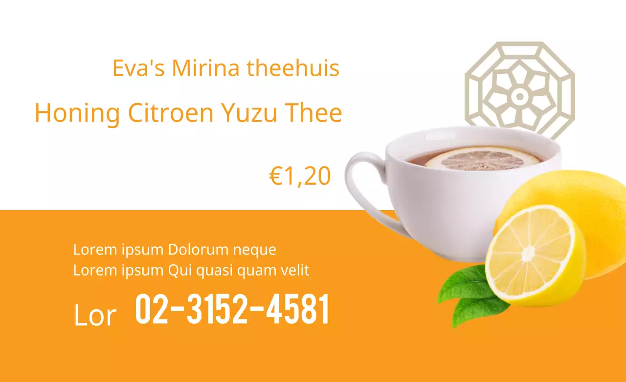 Honing Citroen Yuzu Thee