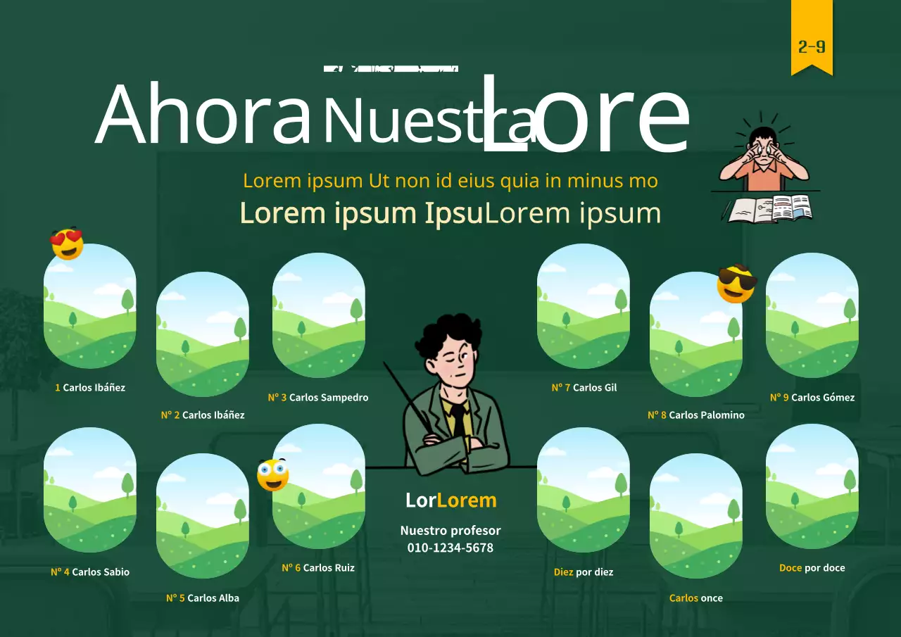 Presentar a un compañero de clase parodia divertida