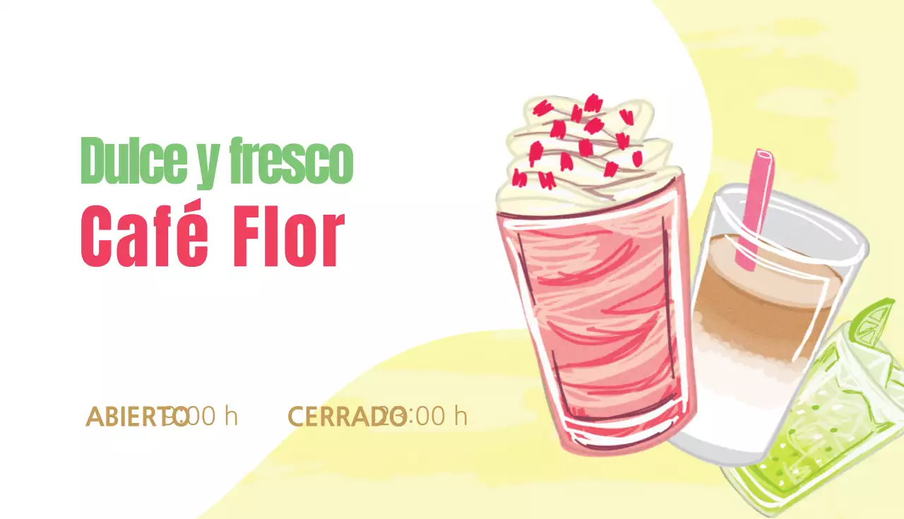 Tarjetas de visita de cupones para cafeterías