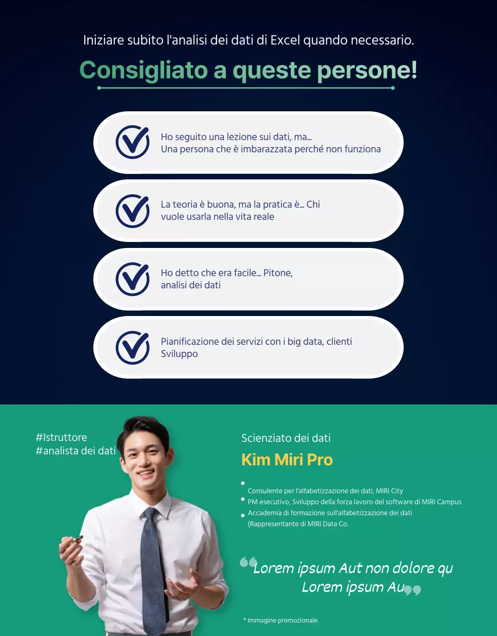 Dettagli della formazione sull'analisi dei dati scuri