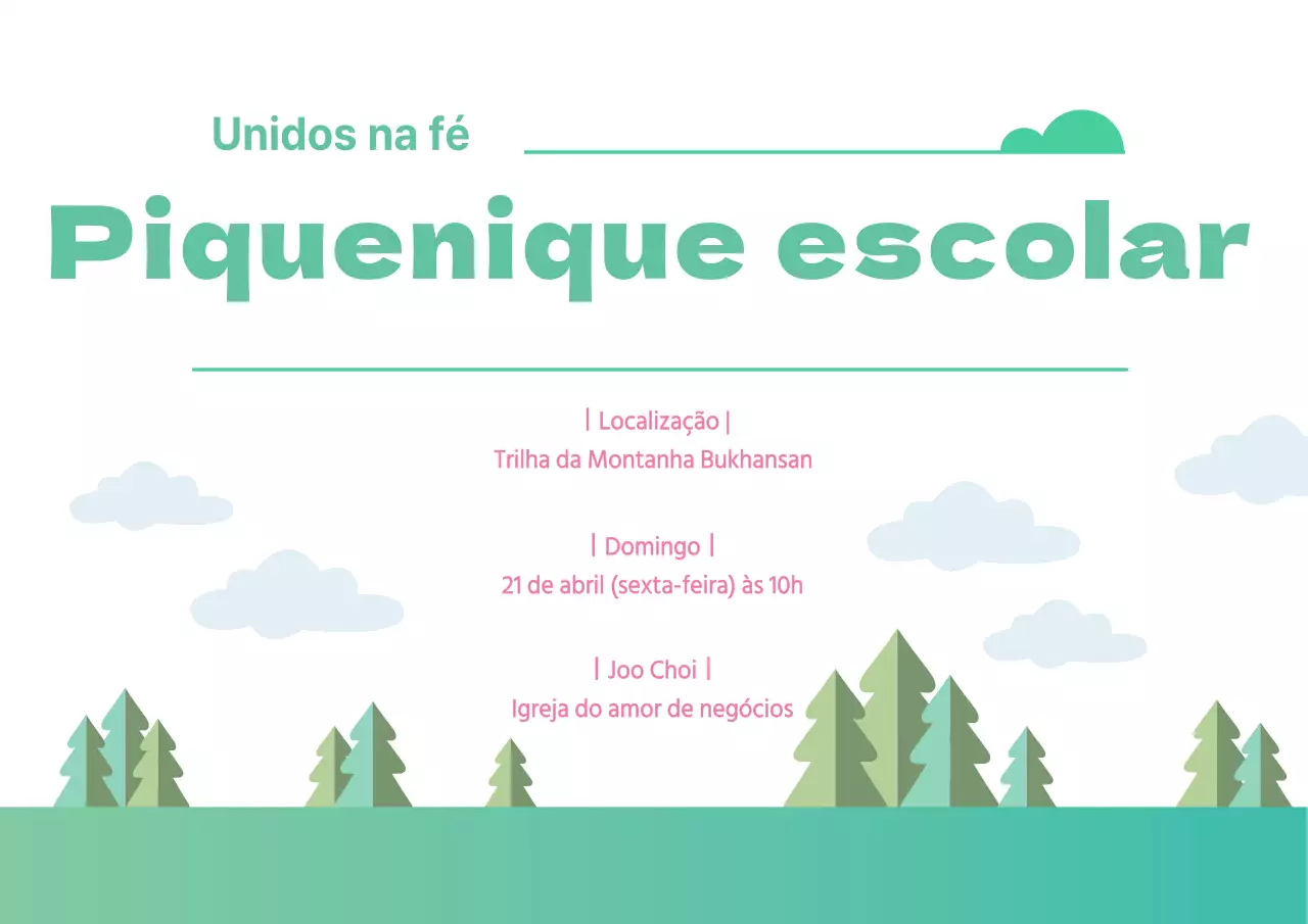 Piquenique para toda a escola