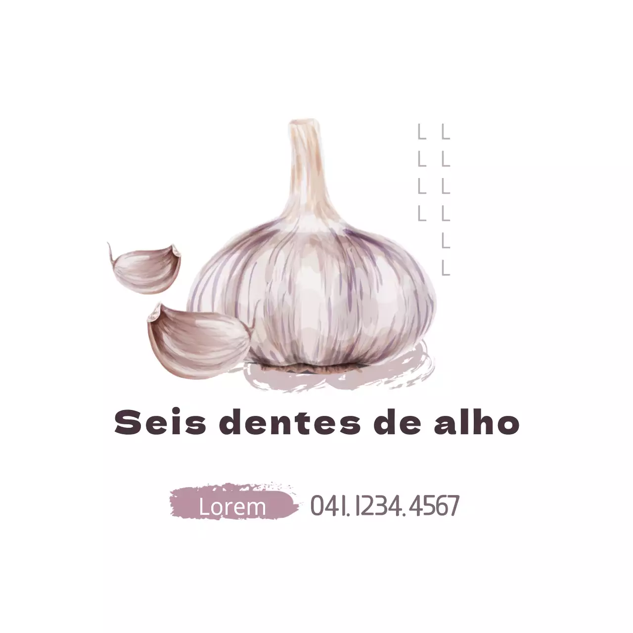 Seis dentes de alho