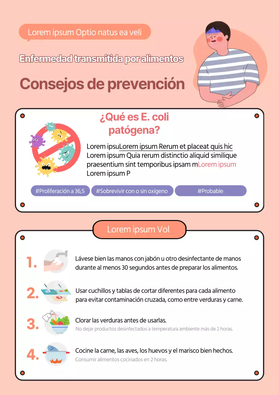 Documento de orientación sobre la prevención de brotes de enfermedades transmitidas por los alimentos de color coral