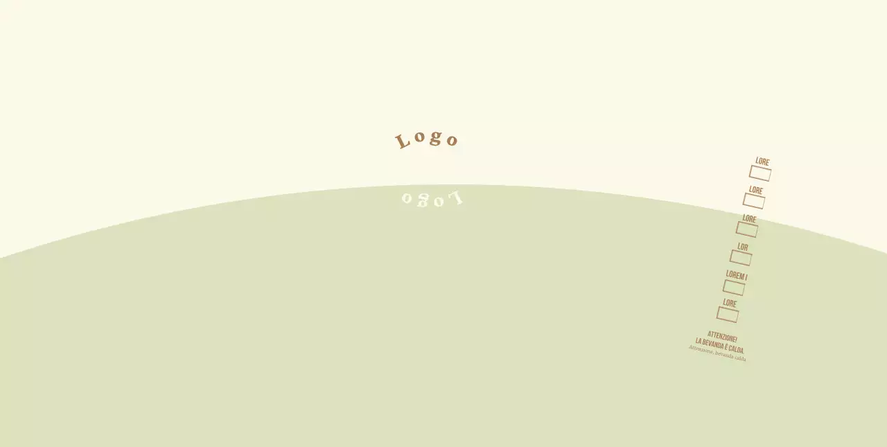 Lettera rotonda giallo-verde