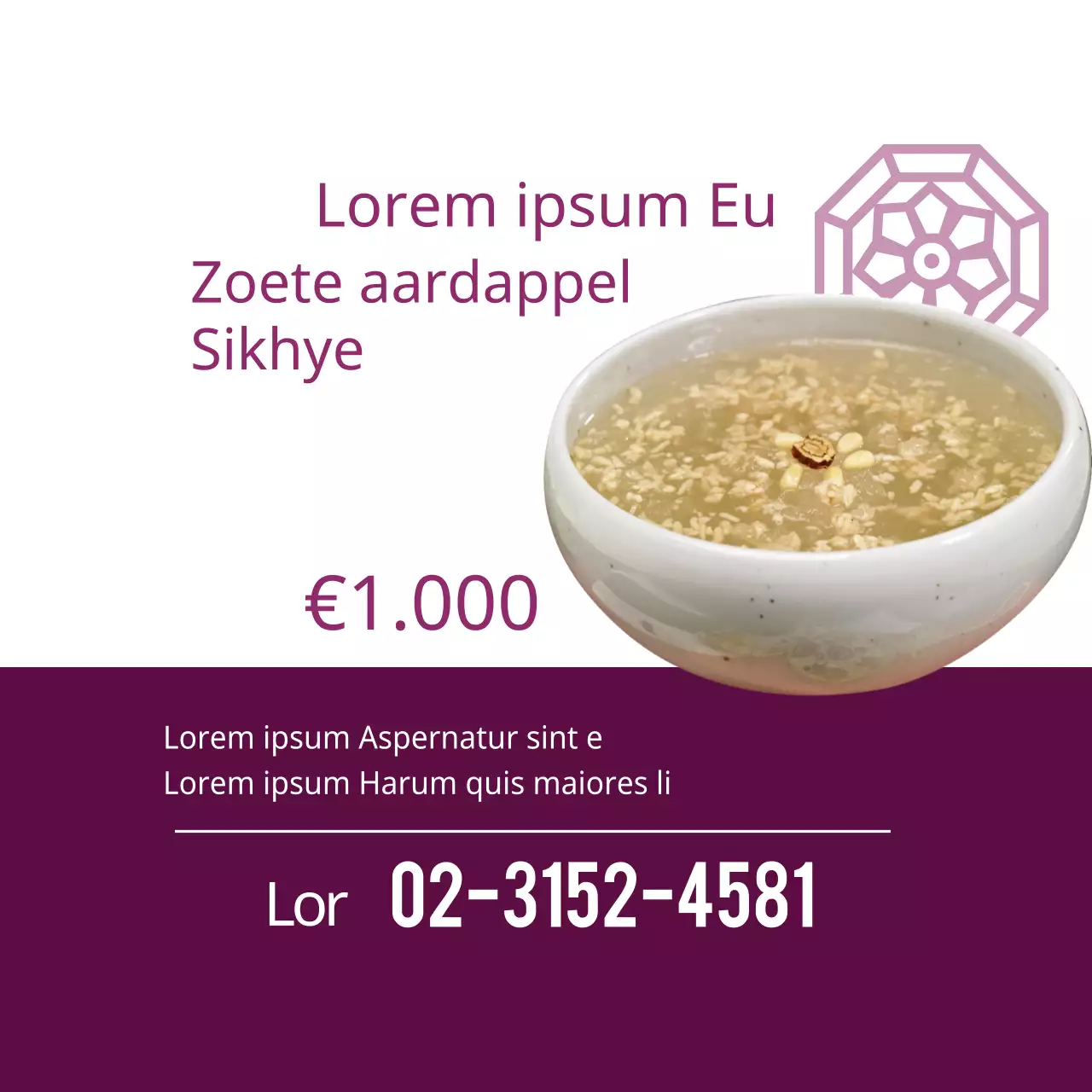 Zoete aardappel Amazake