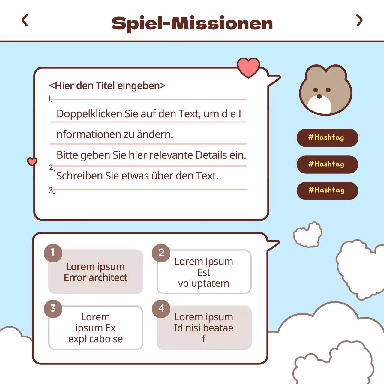 Erstes Kontaktprojekt mit einem pastellfarbenen Botenkonzept