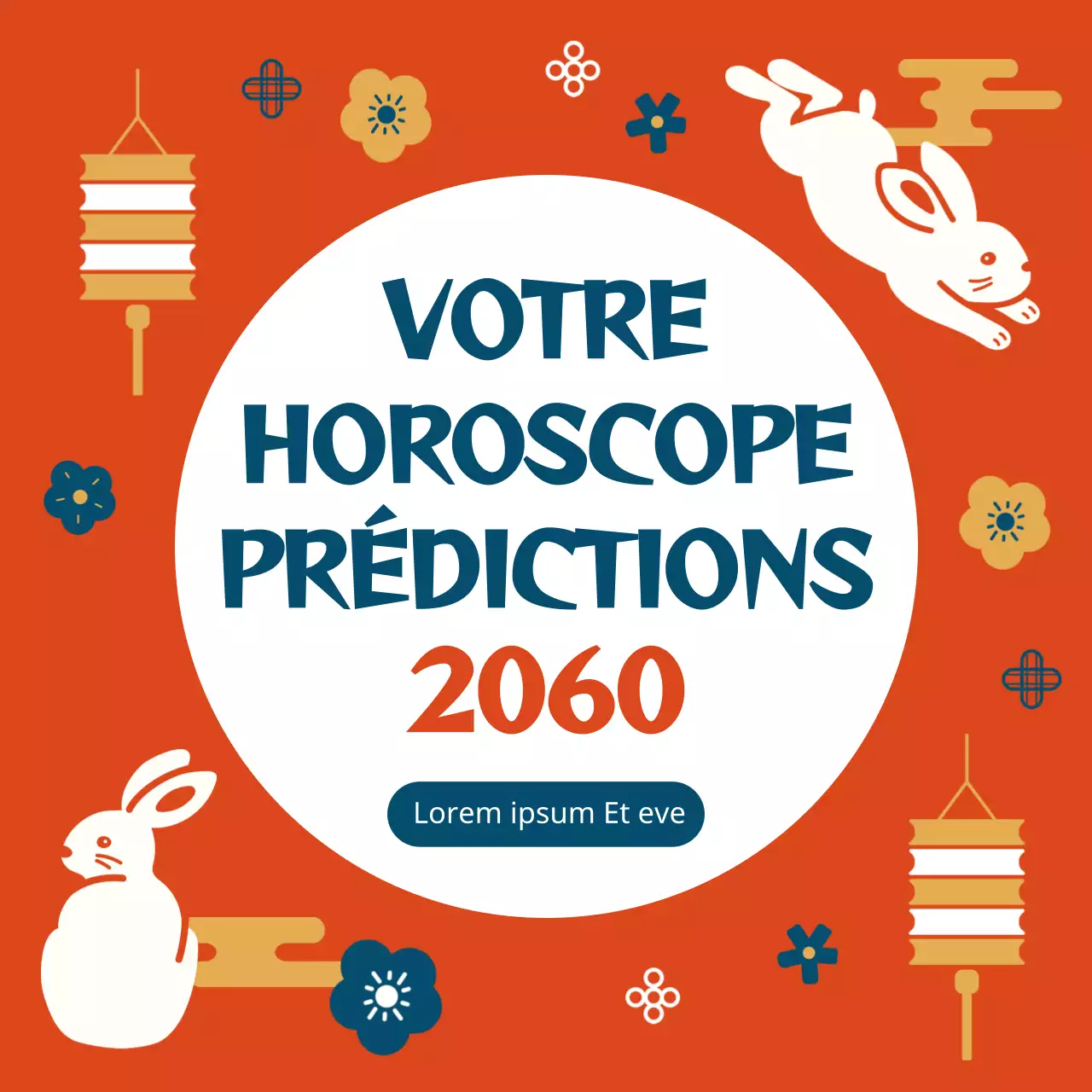 Contenu promotionnel pour le Nouvel An avec un sentiment graphique en ton or rouge