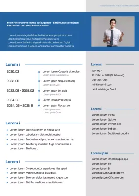 Eine saubere, blaue Tutorengeschichte