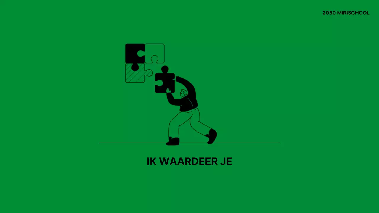 Een eenvoudige, groene schoolintroductie-hand-out