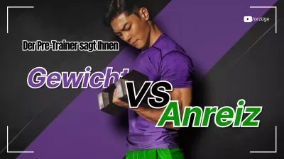 Lila und grüner Trainer-Trainingsführer