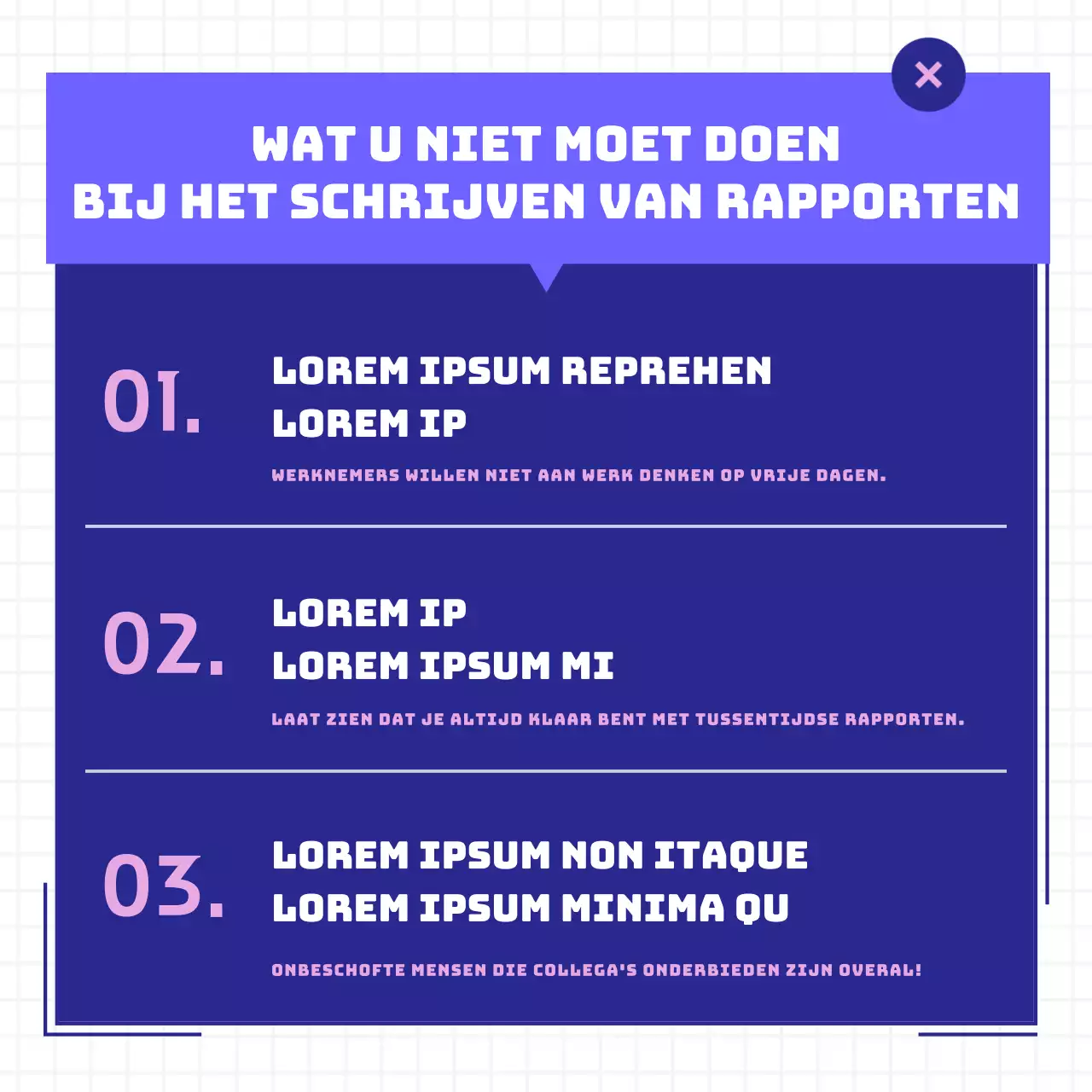 Blauw en roze work life cardnews