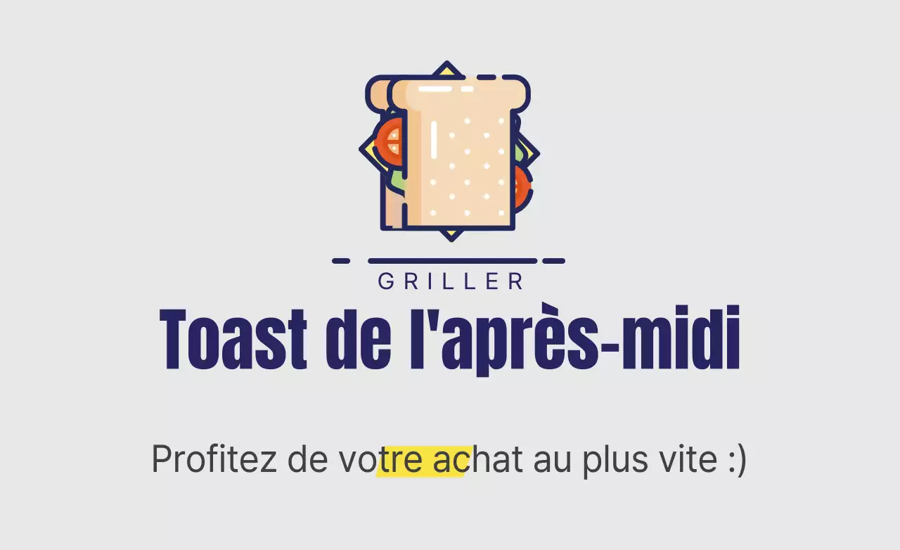 Toast de l'après-midi