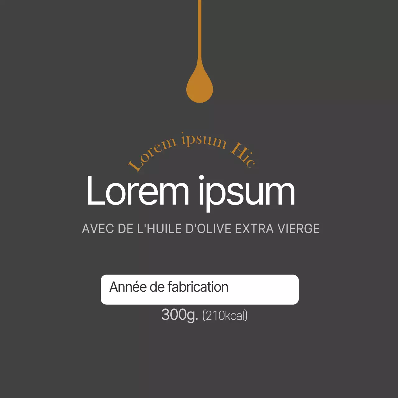 Autocollant noir pour vinaigrette balsamique simple