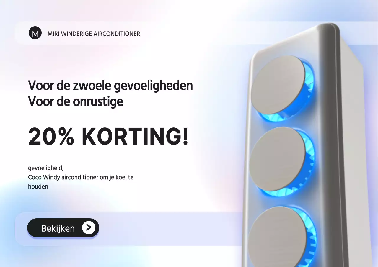 Paars en blauw gradiënt concept voor airconditioning korting evenement