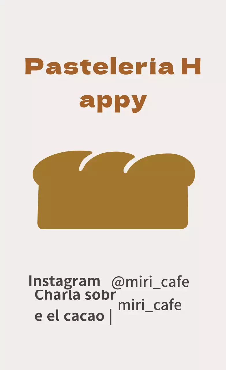 Ilustración marrón bonita etiqueta de restaurante