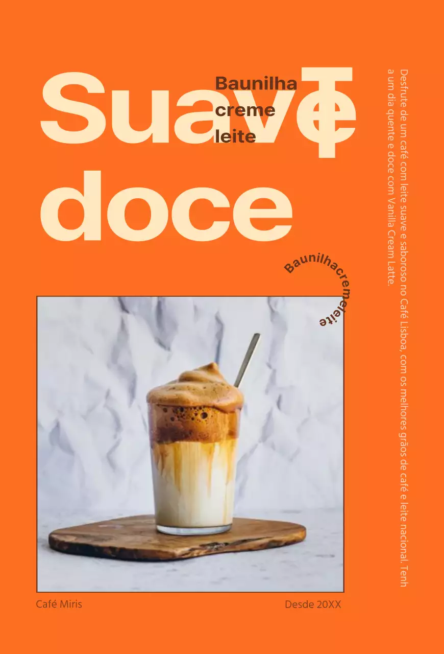 Moldura fotográfica com texto realçado a laranja