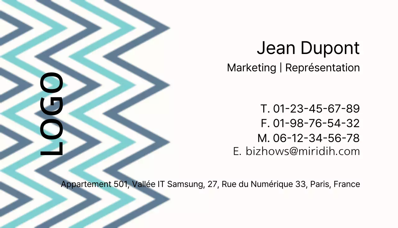 Cartes de visite d'entreprise