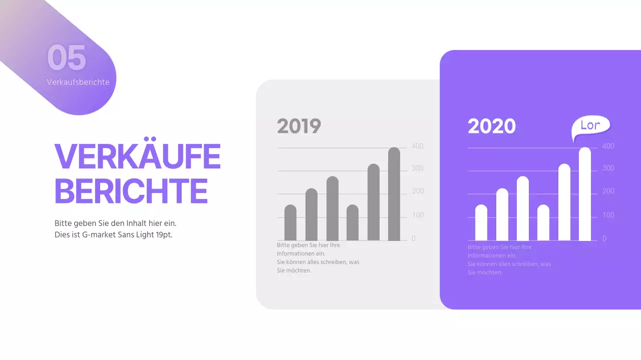 Lila Gelb Einfaches Konzept Businessplan