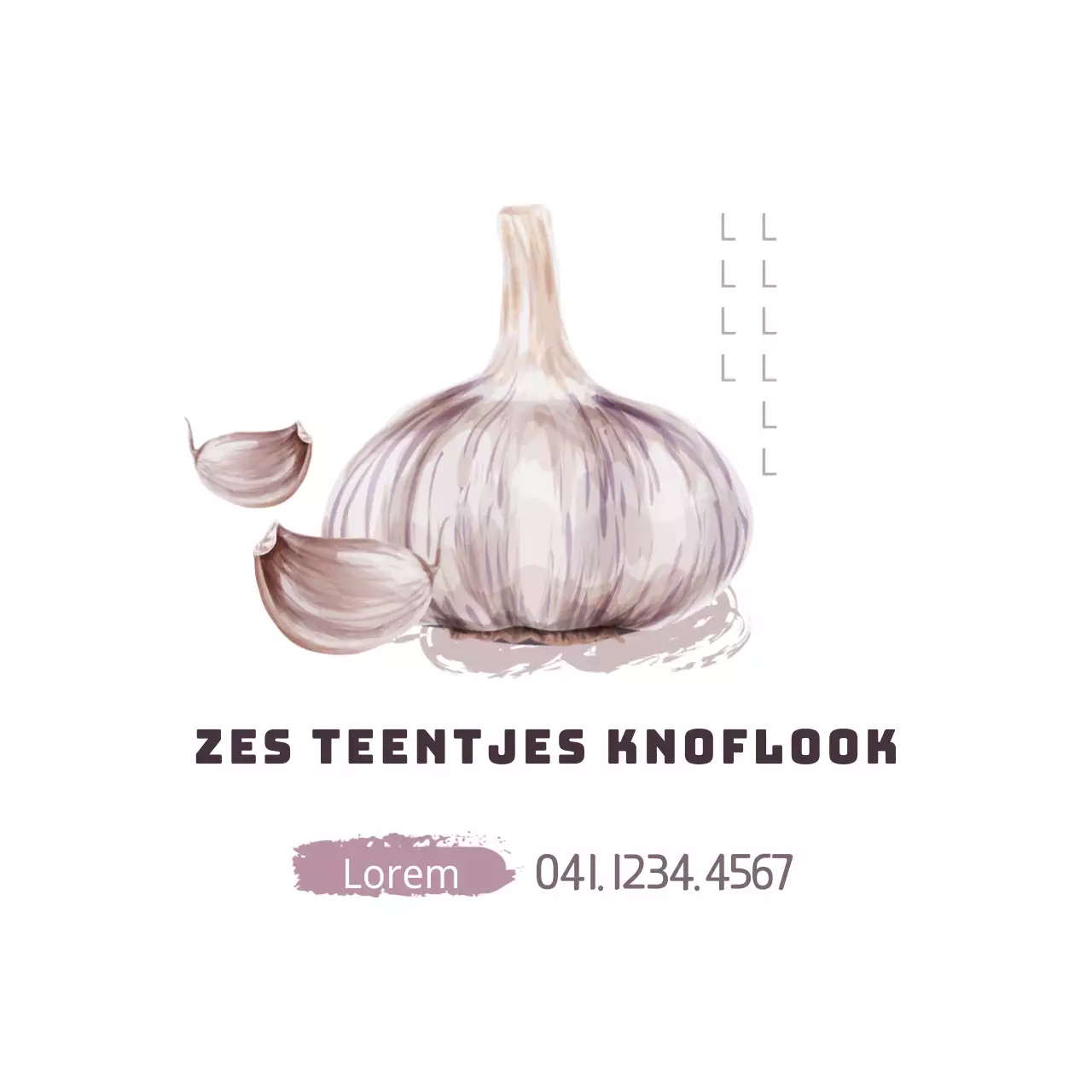 Zes teentjes knoflook