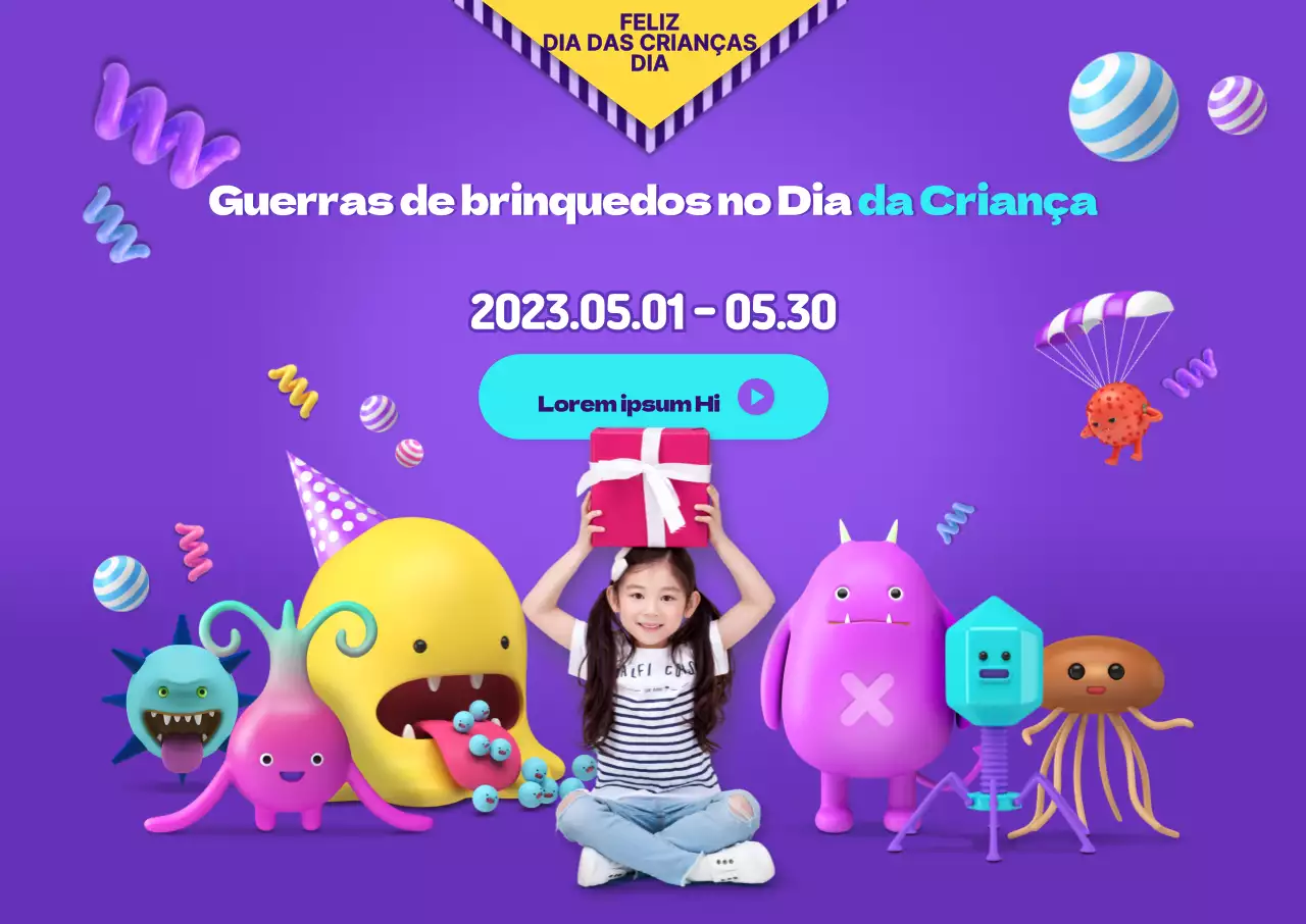 Feira do brinquedo do Dia da Criança