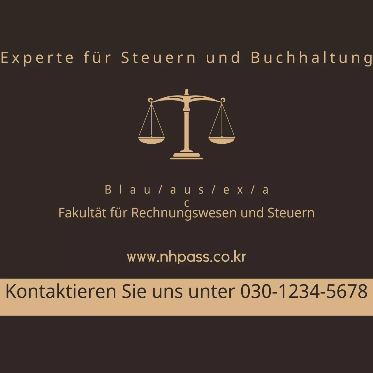 Fakultät für Rechnungswesen und Steuern