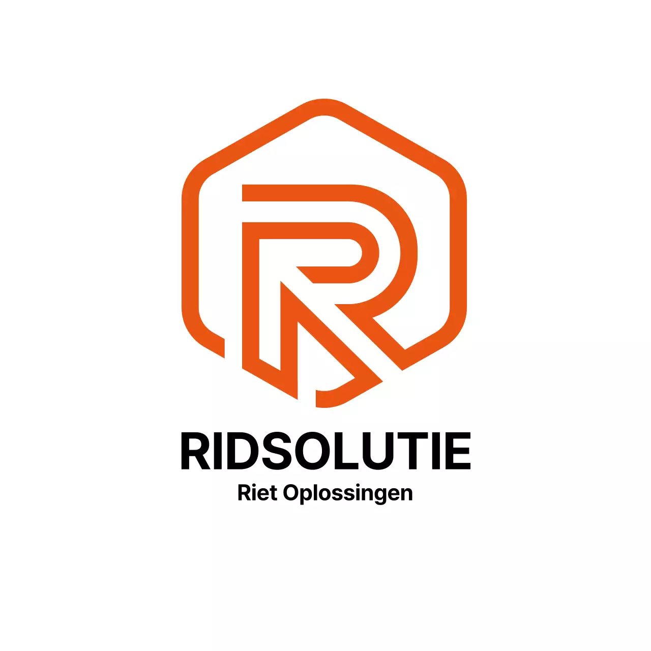 Eenvoudige oranje bedrijfslogo onderzetter