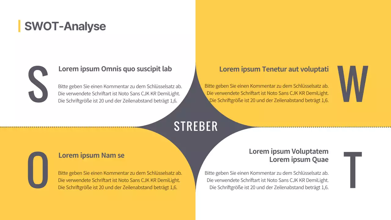 Trendiger Vorschlag für ein Praktikums-Branding in Grau und Gelb