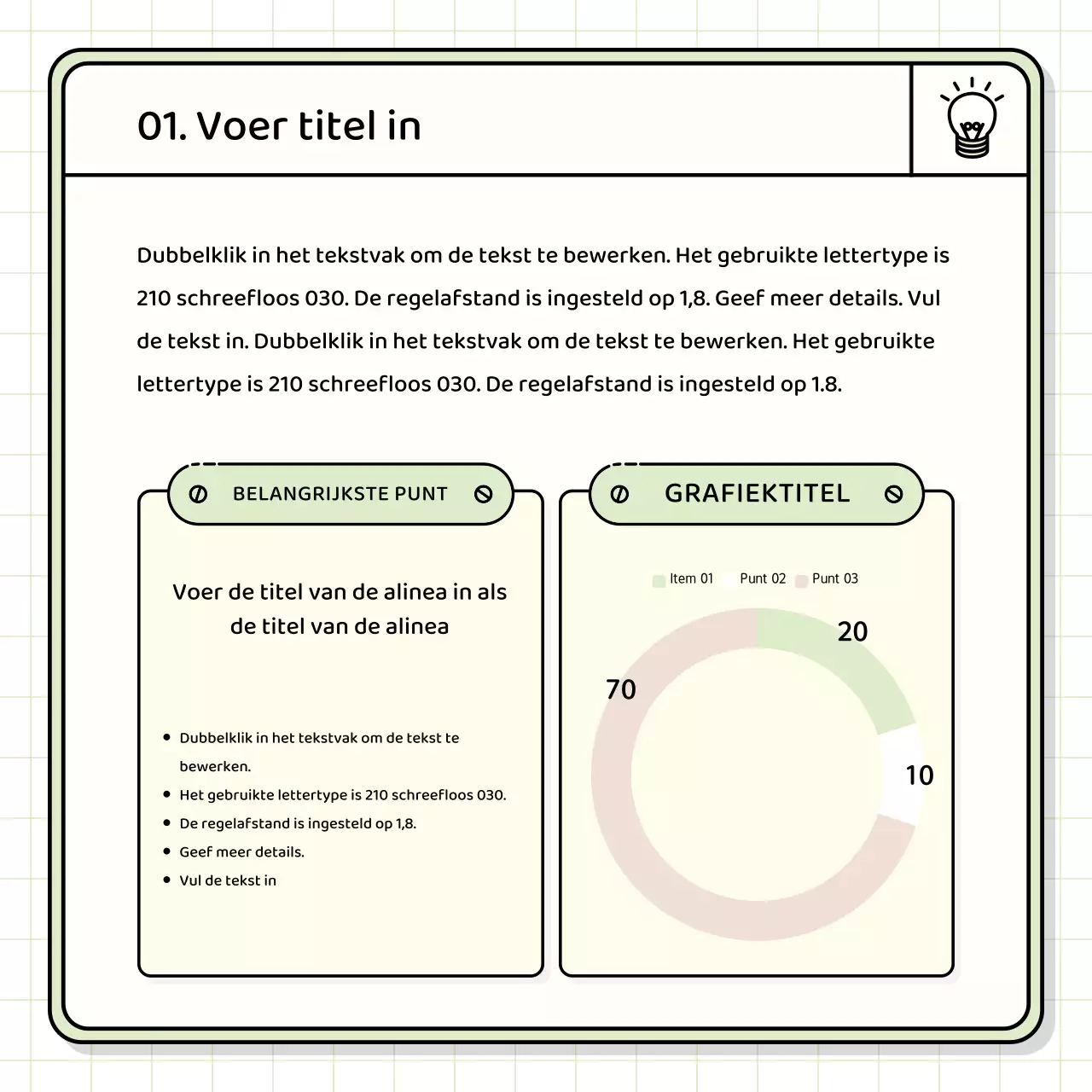 Basis presentatieset in geel en chartreuse