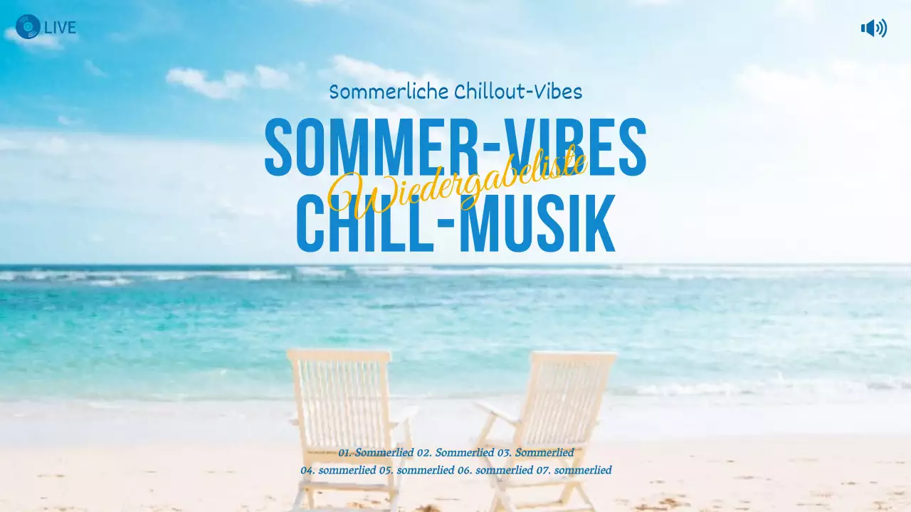 Eine Wiedergabeliste mit Strandhintergründen für ein frisches Gefühl YouTube-Miniaturansicht