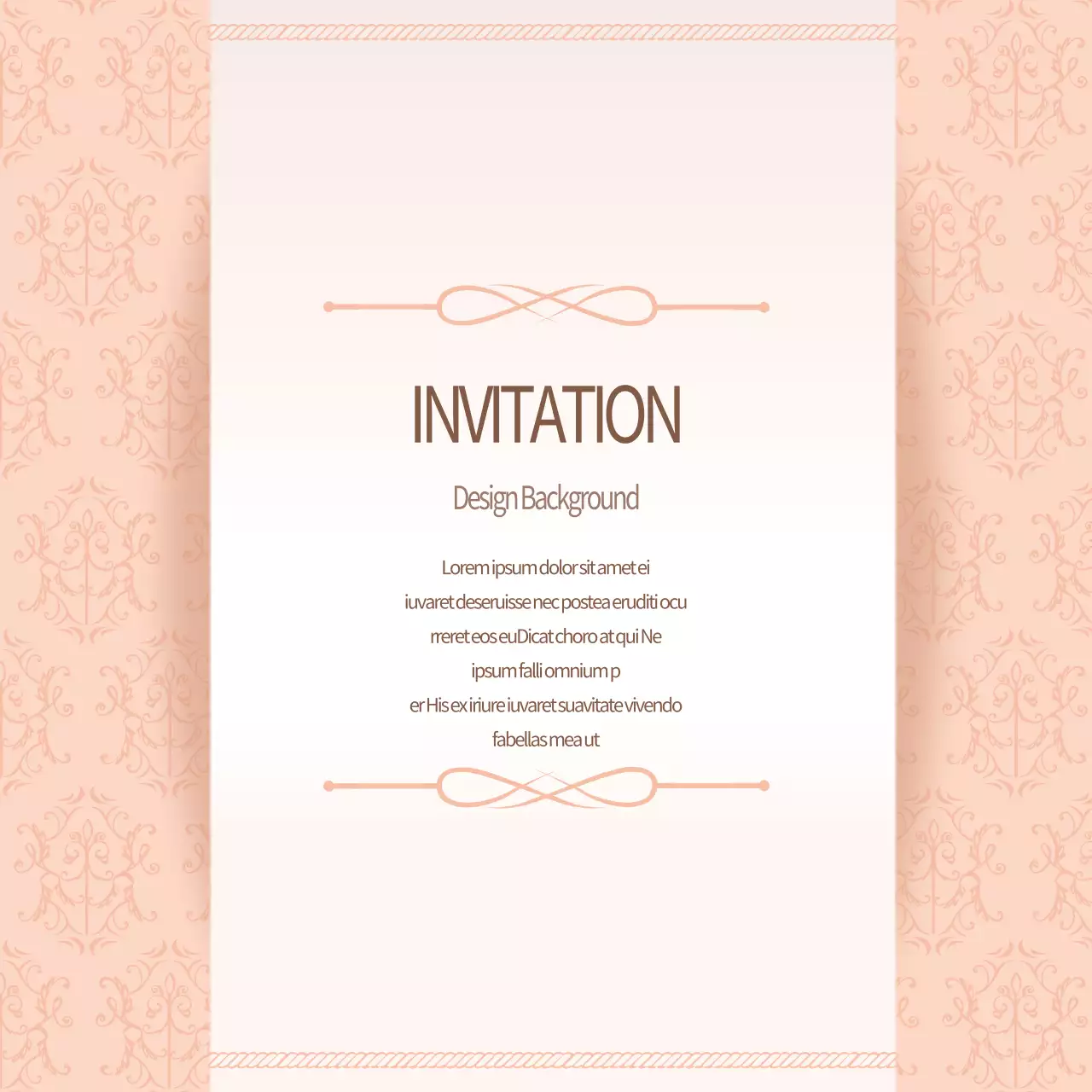 ピンク 上品 招待状 Instagram投稿