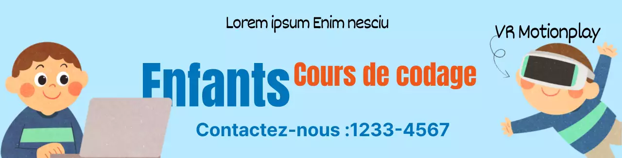 Illustration d'un personnage mignon de couleur bleu clair pour promouvoir un cours de codage