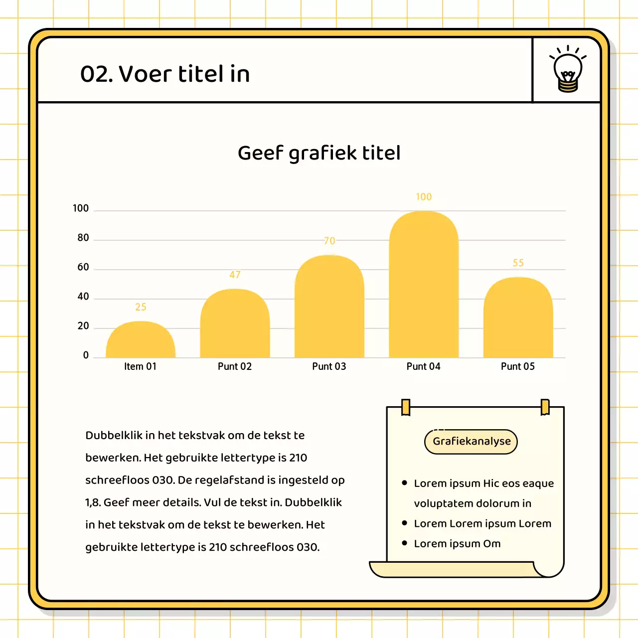Basis presentatieset in geel en chartreuse