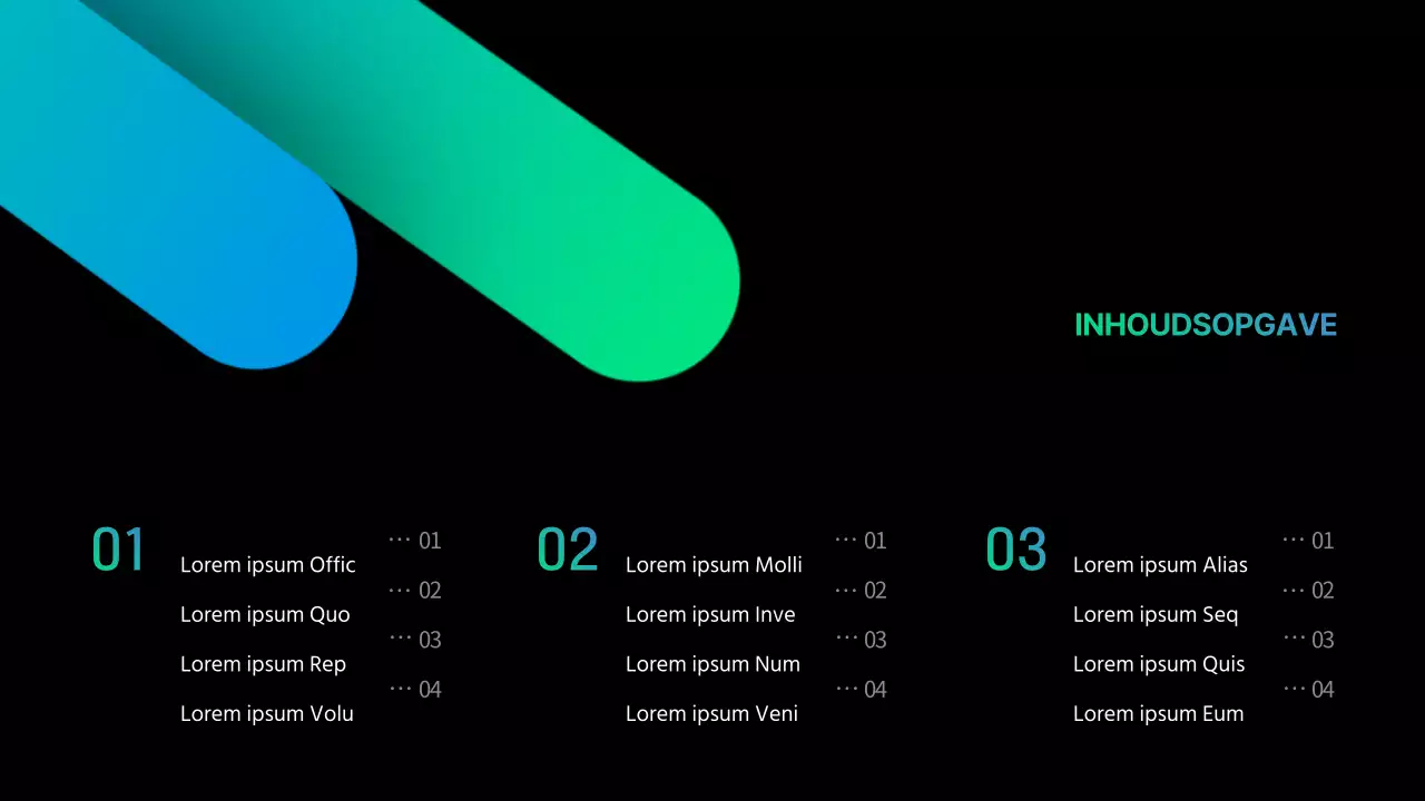 Zakelijk in zwart en verlopen