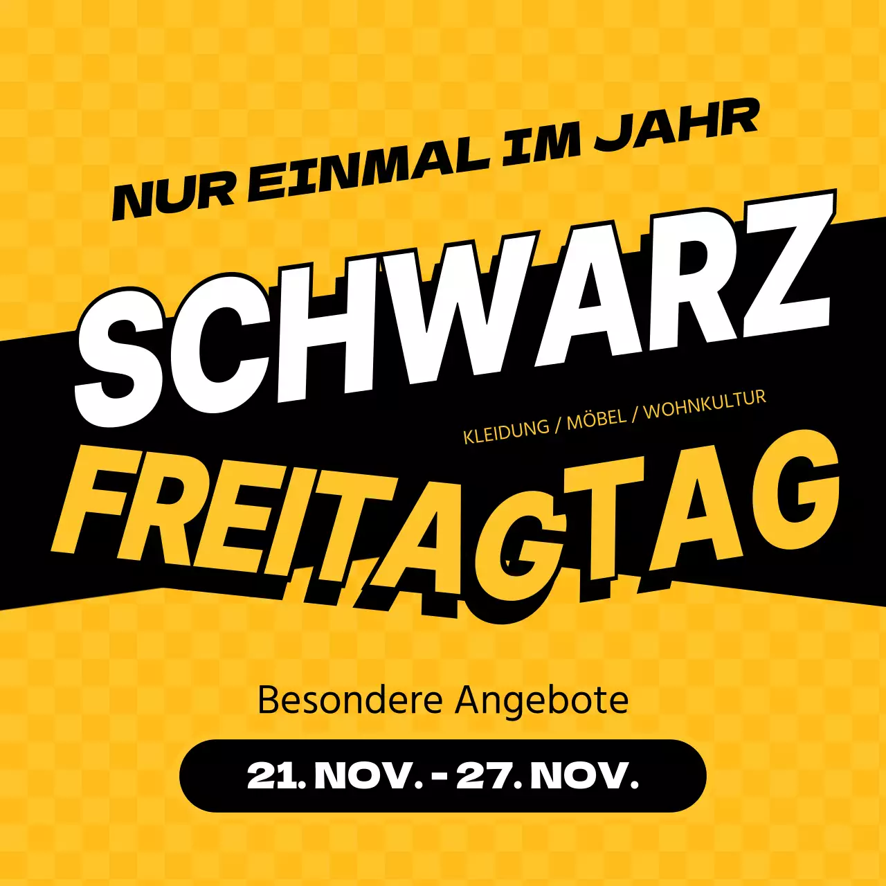 Black Friday Sale bei Lattice Yellow Typography Concepts