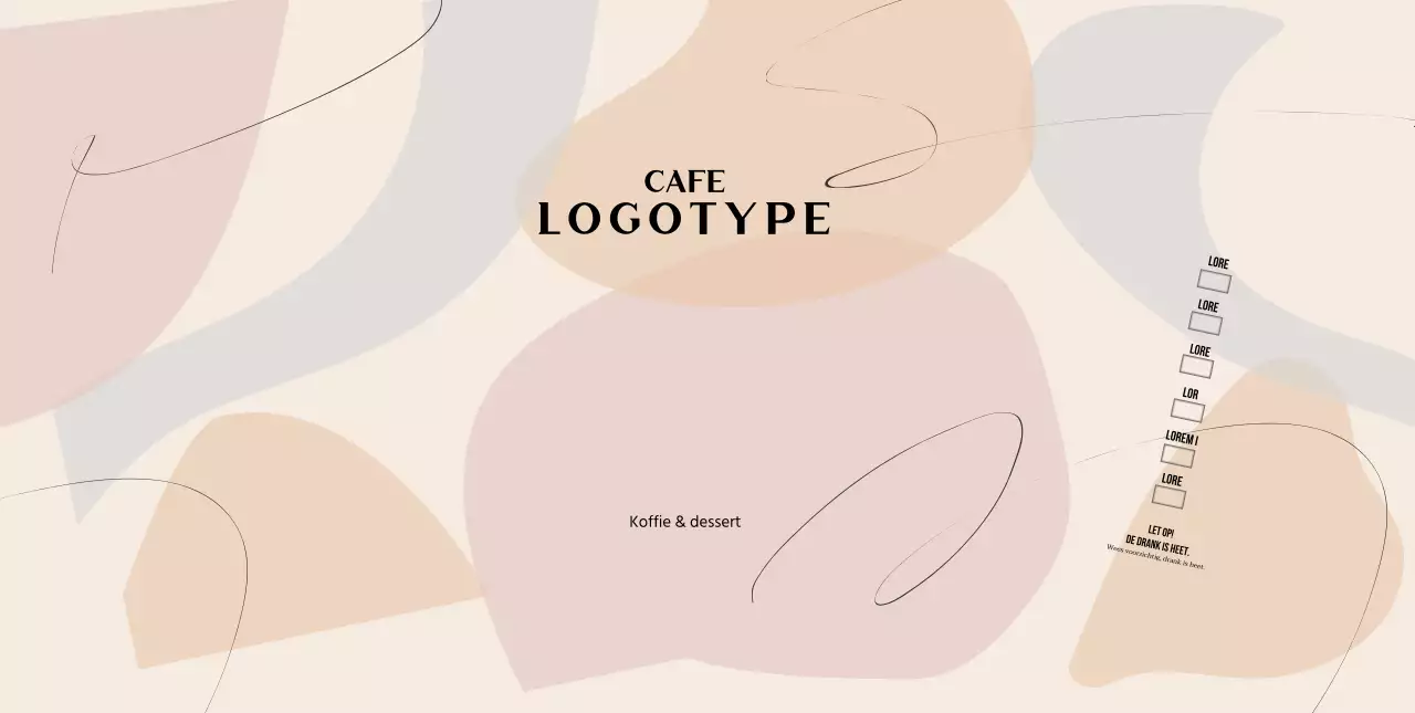 Beige Modern Vormenpatroon