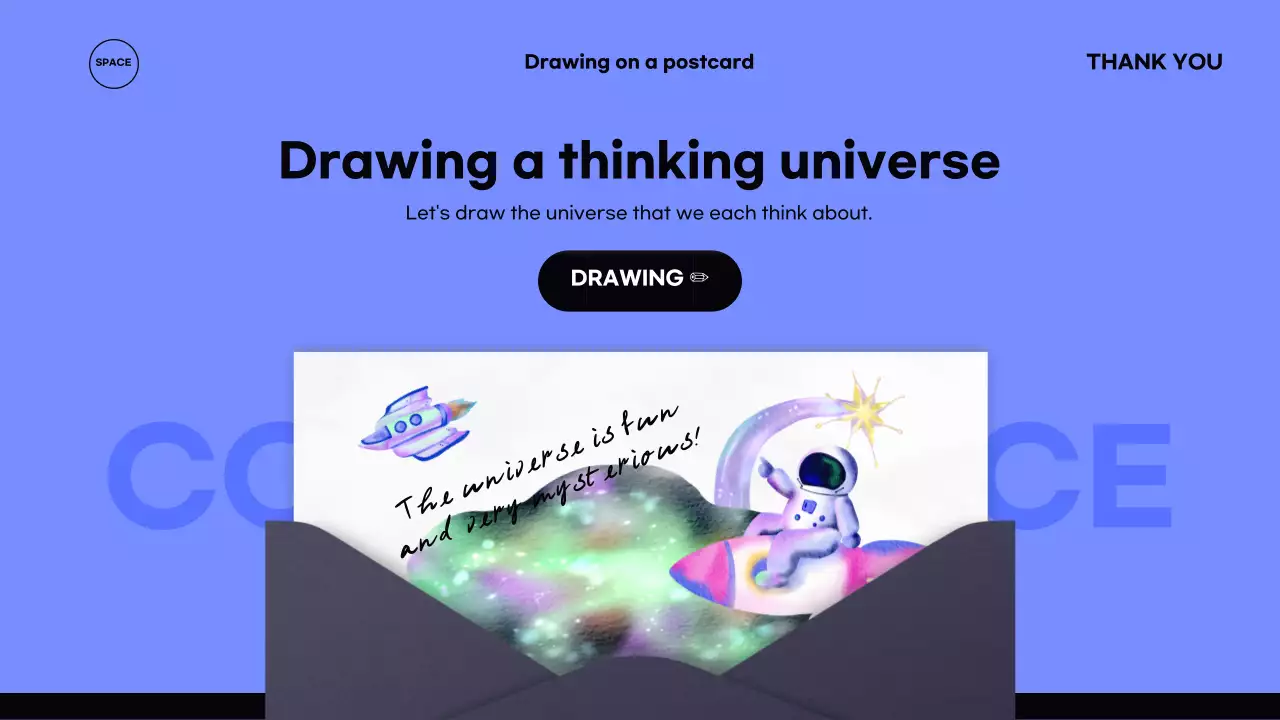 黒 モダン 宇宙 プレゼンテーション