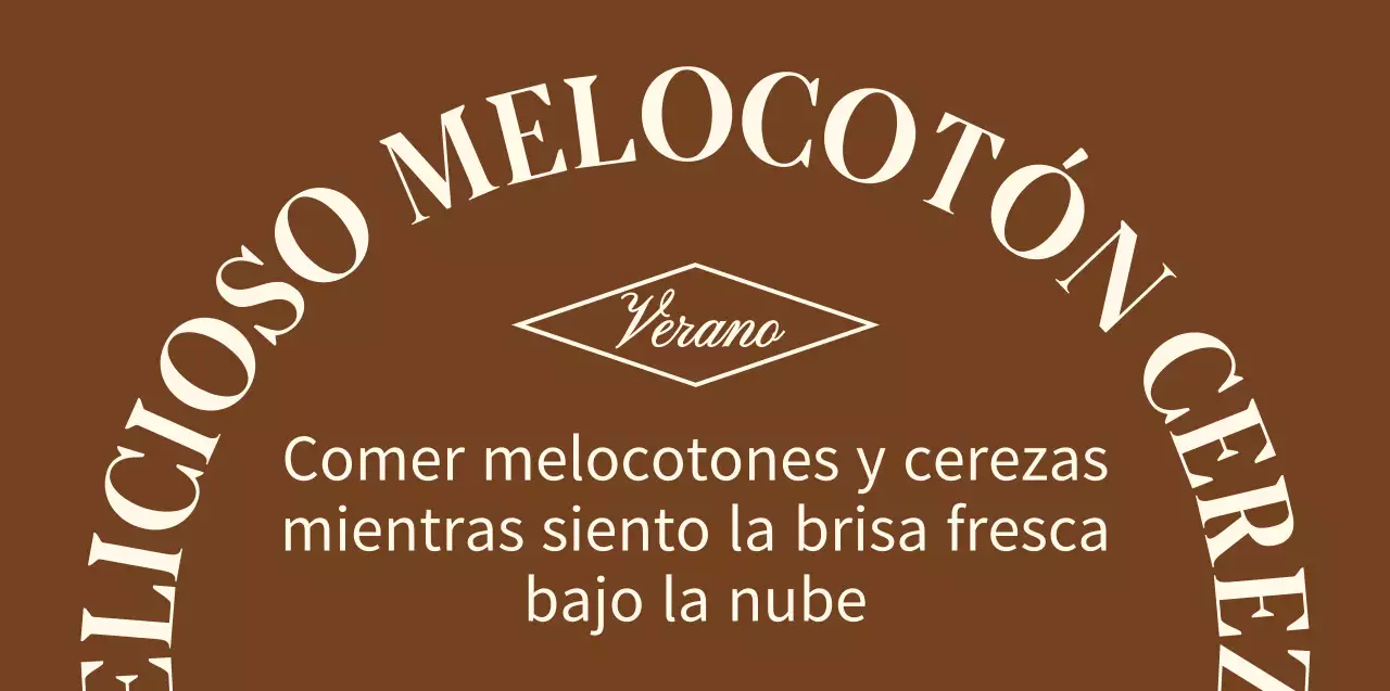 Concepto emocional mercancía personalizada con texto en marrón y amarillo claro.