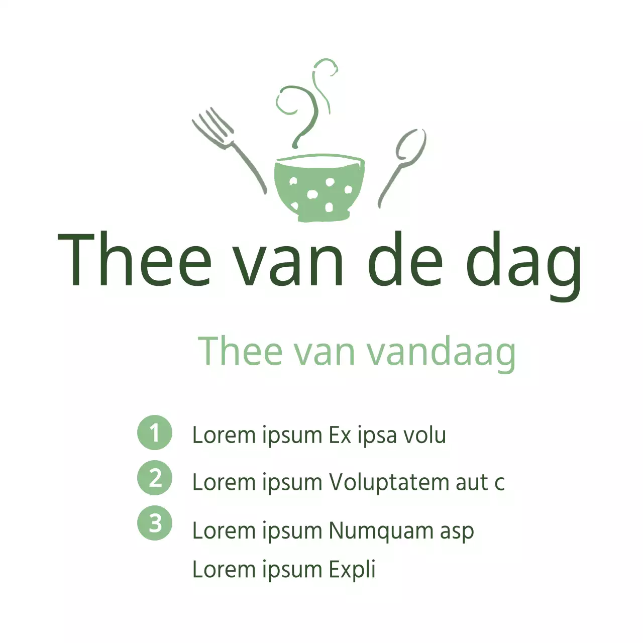 Thee van de dag