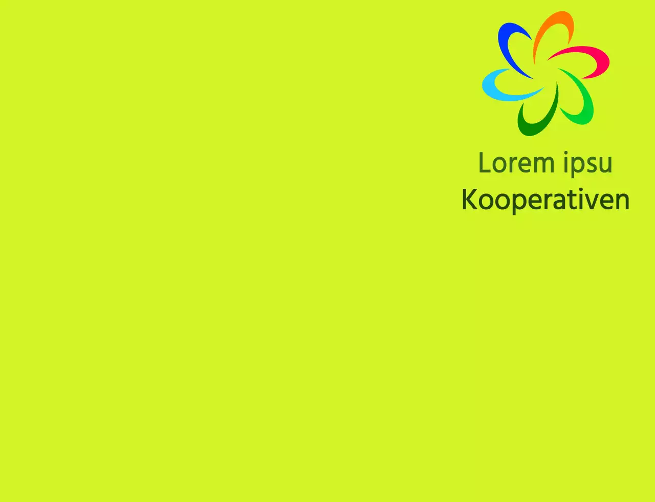 Modernes Symbol-Logo und Text-Logo in Kombination mit Chartreuse und farbenfrohem Farbschema für Mitarbeiter eines lokalen Lebensmittelgeschäfts