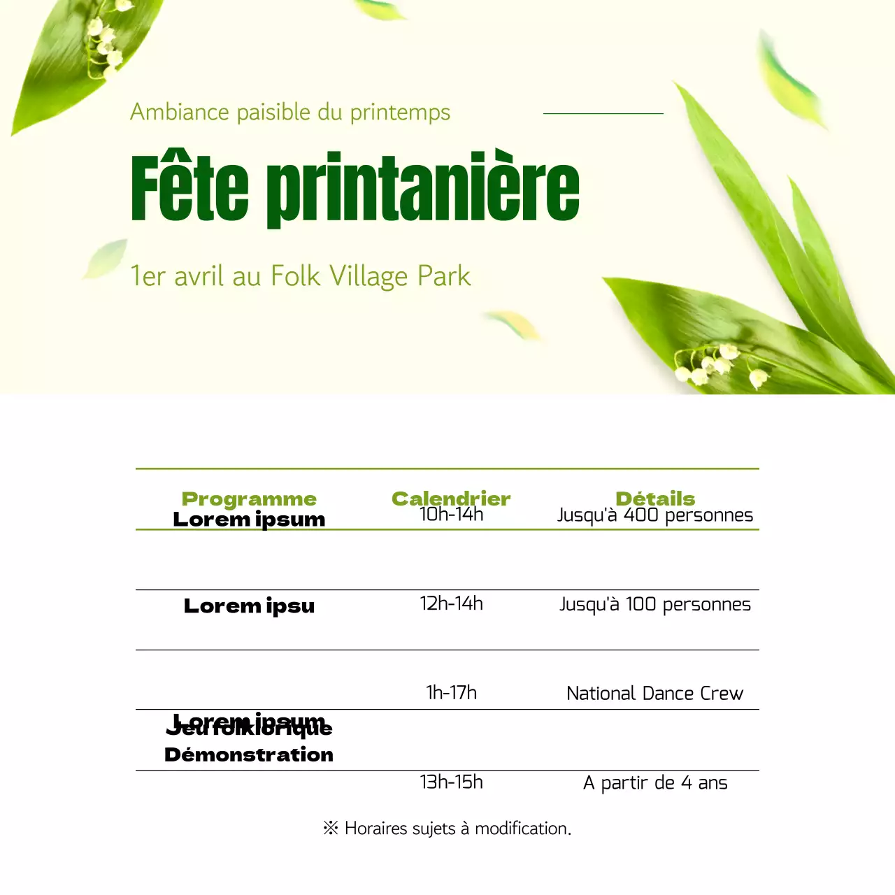 Concept de table pour le Nouvel An chinois : feuilles fraîches et papillonnantes vert lime