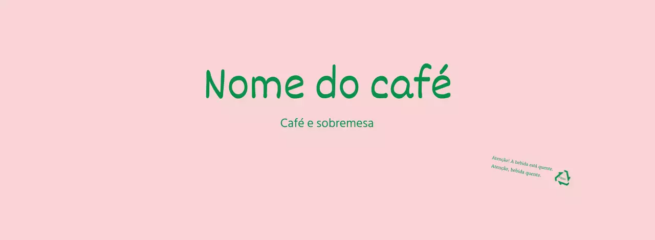 Rosa Verde Letras inglesas bem definidas