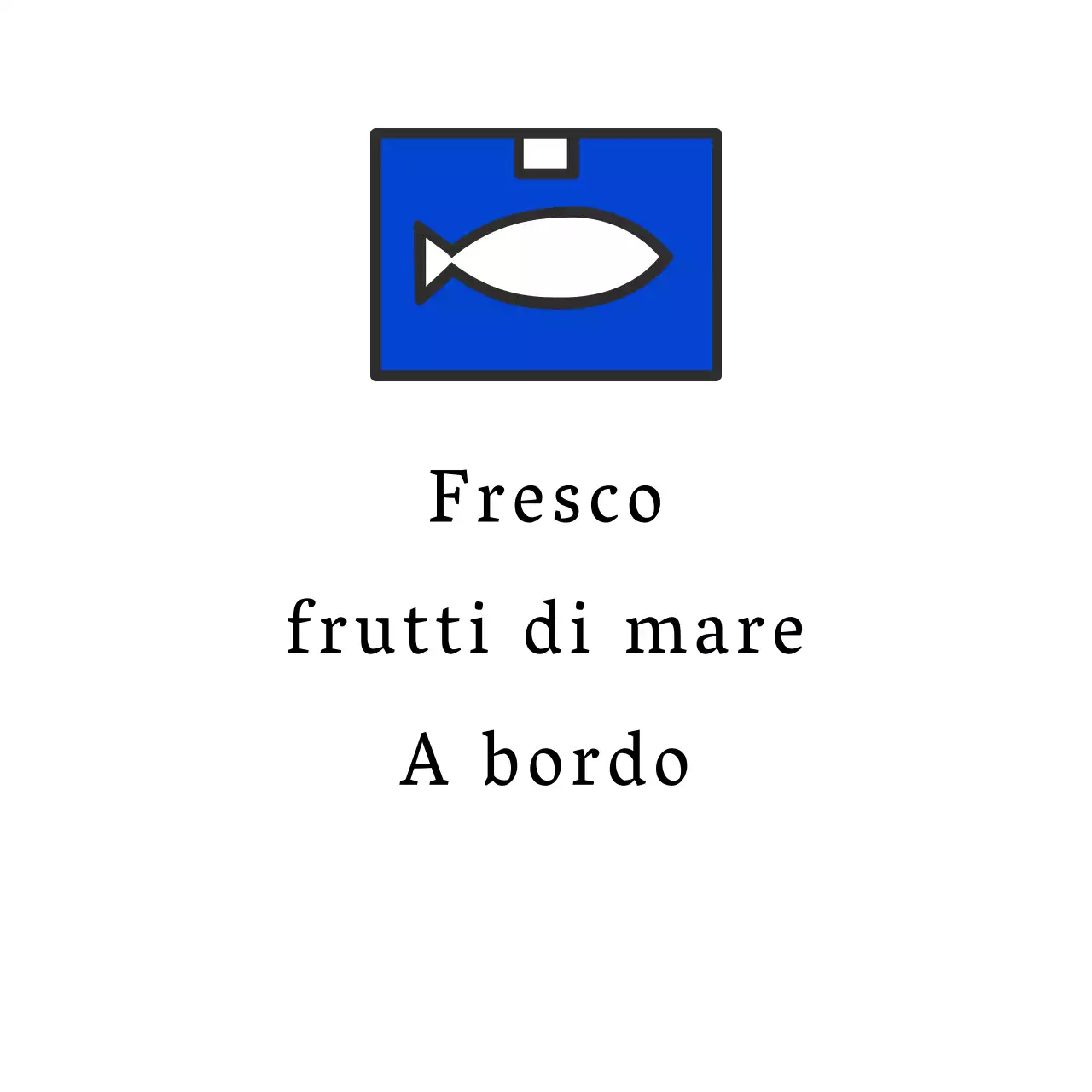 Frutti di mare freschi a bordo