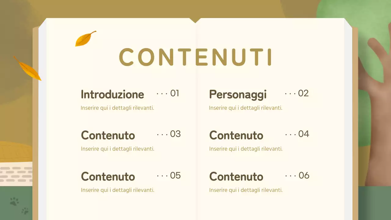 Lezione di fiaba tradizionale verde e oro