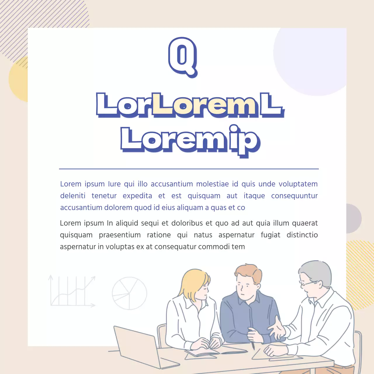 Reclutamiento moderno en azul claro y amarillo