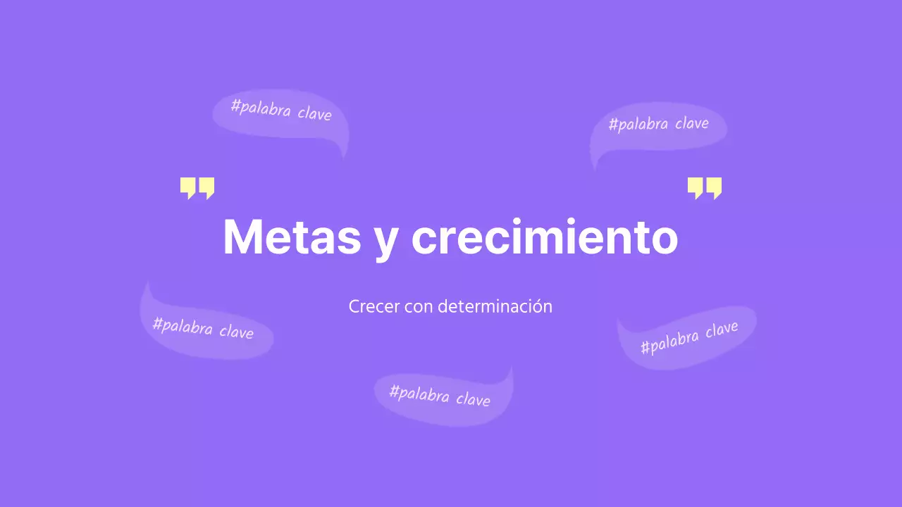 Púrpura Amarillo Concepto simple Plan de empresa