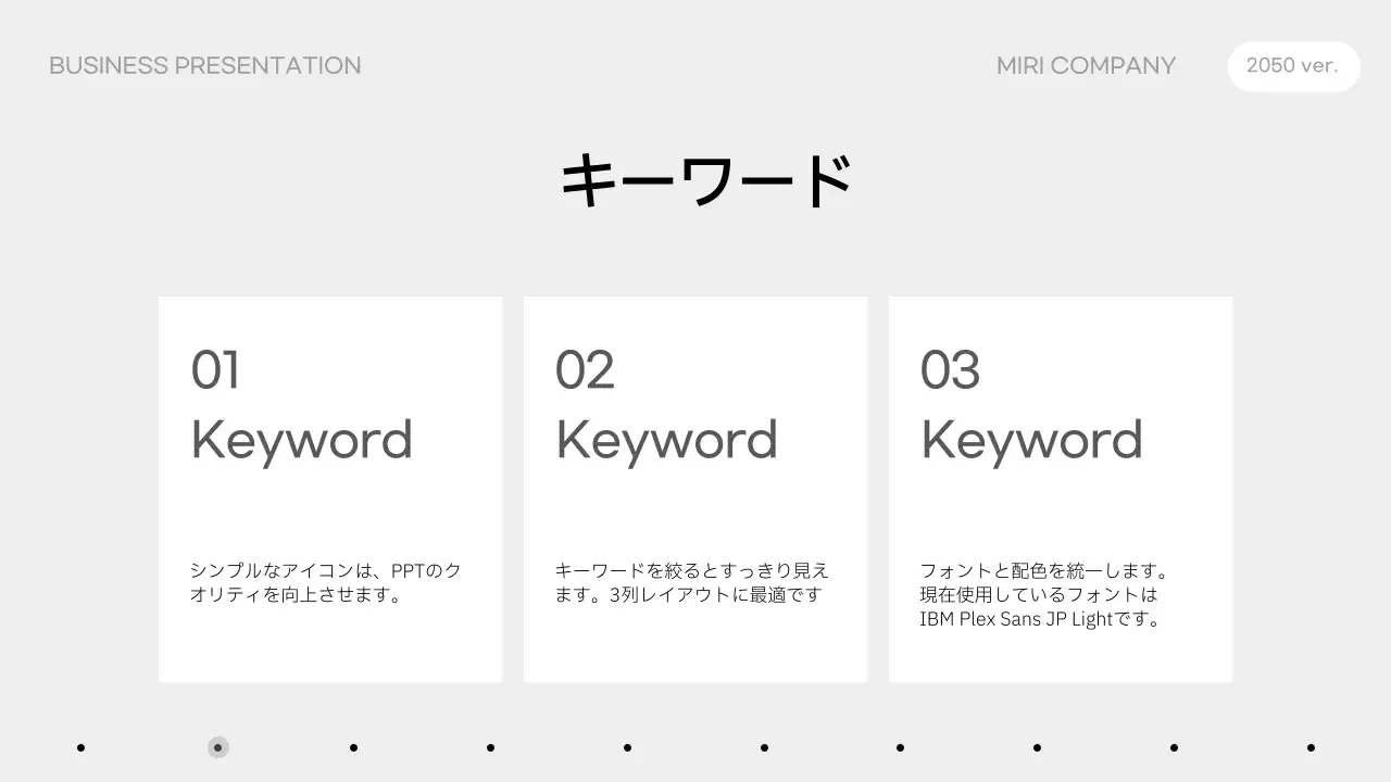 白 シンプル プラン プレゼンテーション