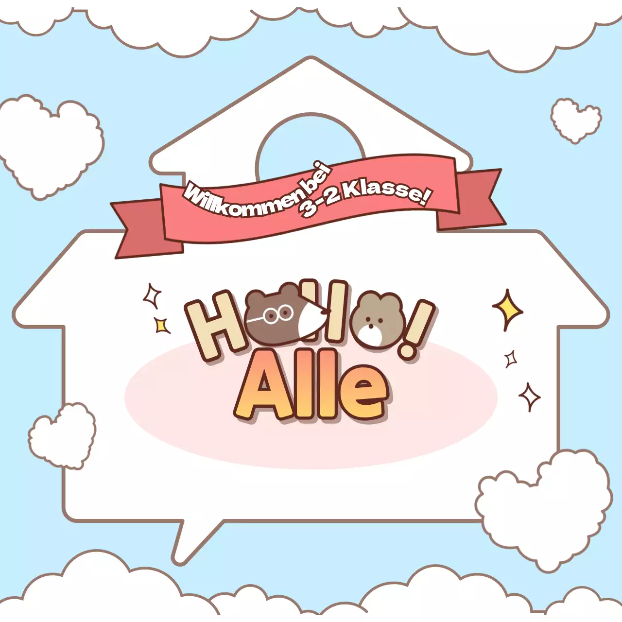 Erstes Kontaktprojekt mit einem pastellfarbenen Botenkonzept